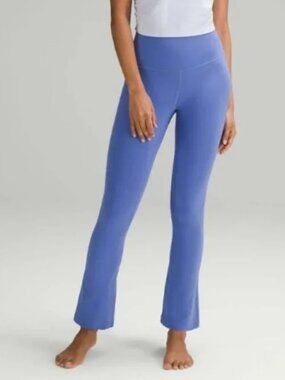Lululemon Groove Flare Pants‎ Women's 4 Wild Indigo Nulu High Rise Yoga Leggings